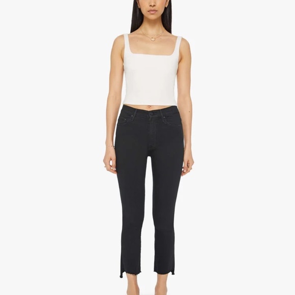NWOT MOTHER Insider Crop Step Fray Jeans - Picture 1 of 9